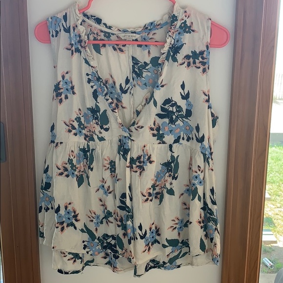 Lucky Brand Floral Tank Blouse - Picture 1 of 5